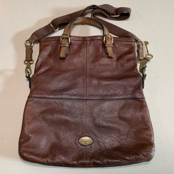 Fossil Other - Fossil "Explorer Fold-Over Tote" Convertible Bag